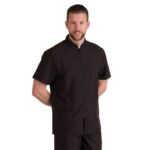 CASACA NEGRA MODELO CUELLO MAO CABALLERO - TALLA L