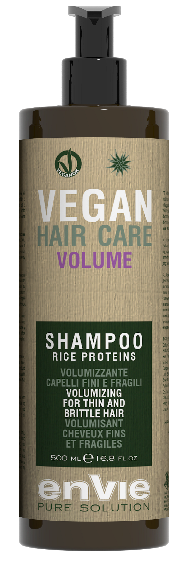 CHAMPU VOLUMINIZANTE 500ML ENVIE VEGAN CHAMPU VOLUMINIZANTE 500ML ENVIE VEGAN