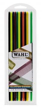 WAHL, PACK PEINES FLAT TOP DE COLORES 12 UNID
