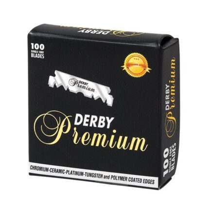 DERBY PREMIUM CUCHILLAS MEDIA HOJA 100 UNIDADES