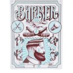 CHAPA DECORATIVA BARBER MAN