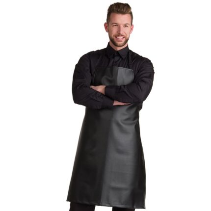 DELANTAL BARBERO POLIPIEL NEGRO