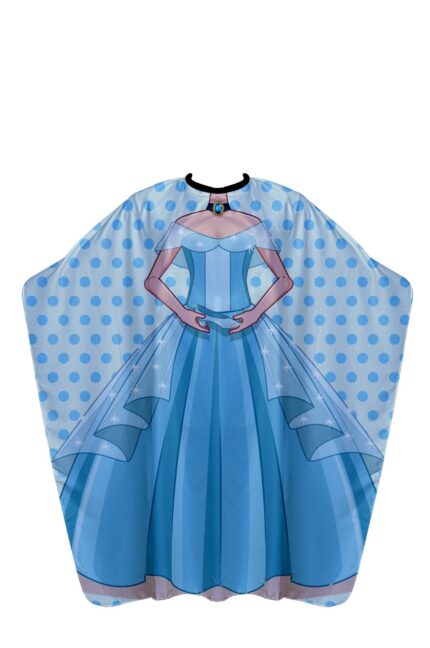 CAPA DE CORTE INFANTIL PRINCESA AZUL