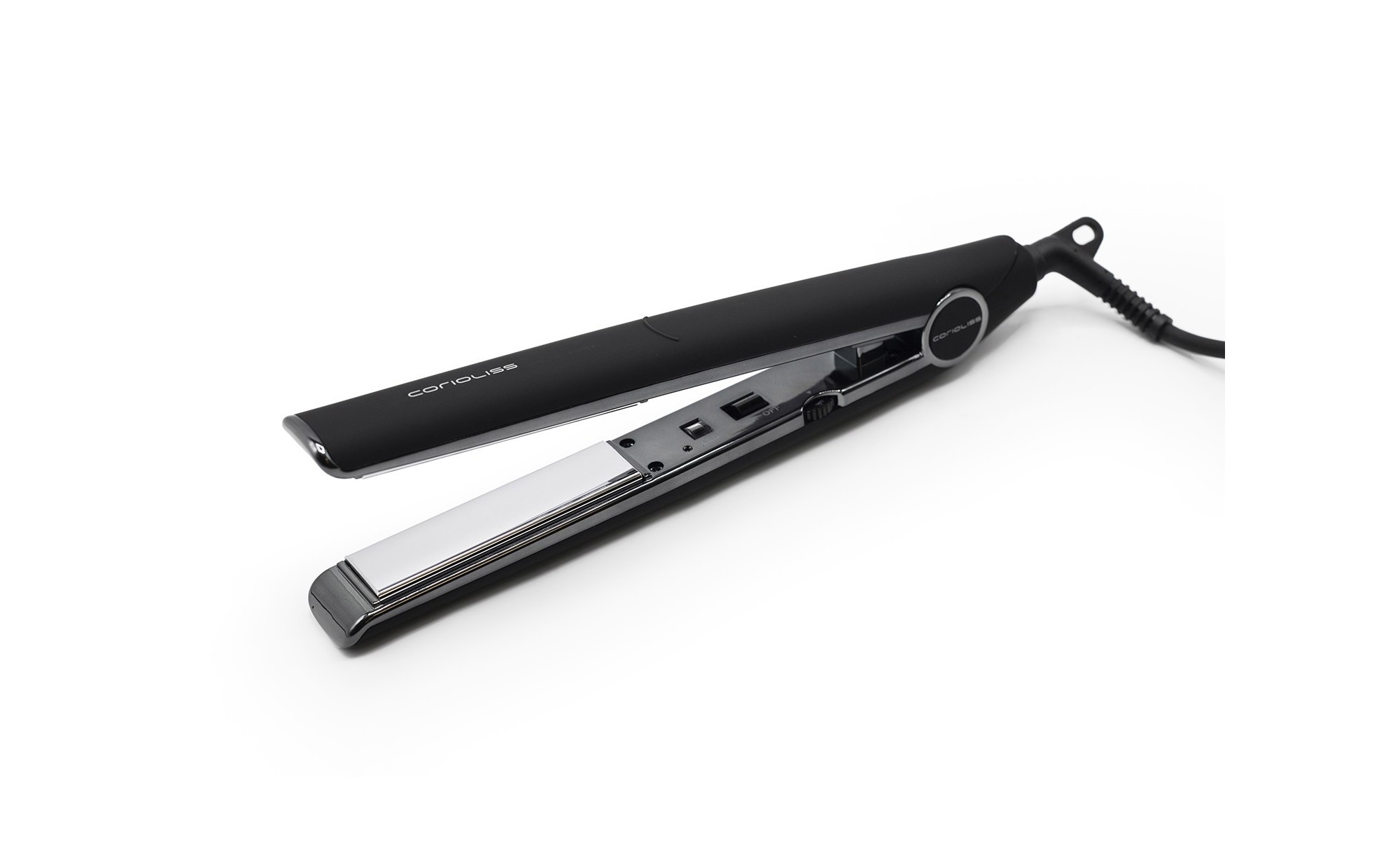 CORIOLISS PLANCHA PROFESIONAL C1 BLACK SOFT TOUCH CHROME CORIOLISS PLANCHA PROFESIONAL C1 BLACK SOFT TOUCH CHROME