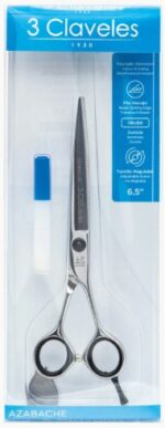 3 CLAVELES TIJERA PROFESIONAL AZABACHE 6.5''