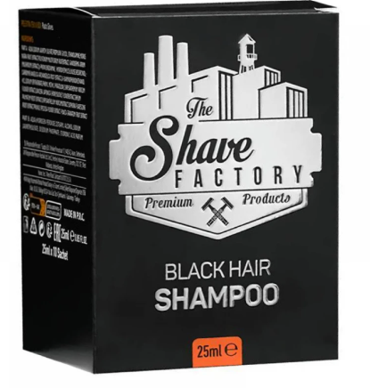THE SHAVE FACTORY CHAMPÚ BLACK HAIR 10 SOBRES X 25ML
