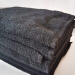 PACK 10 UND. TOALLA ALGODÓN RECICLADO NEGRO